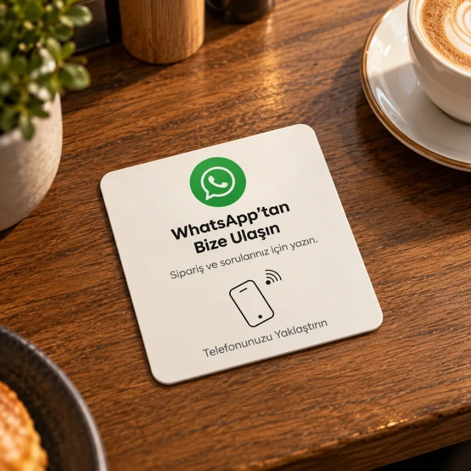 NFC WhatsApp İletişim Kartı (25x)