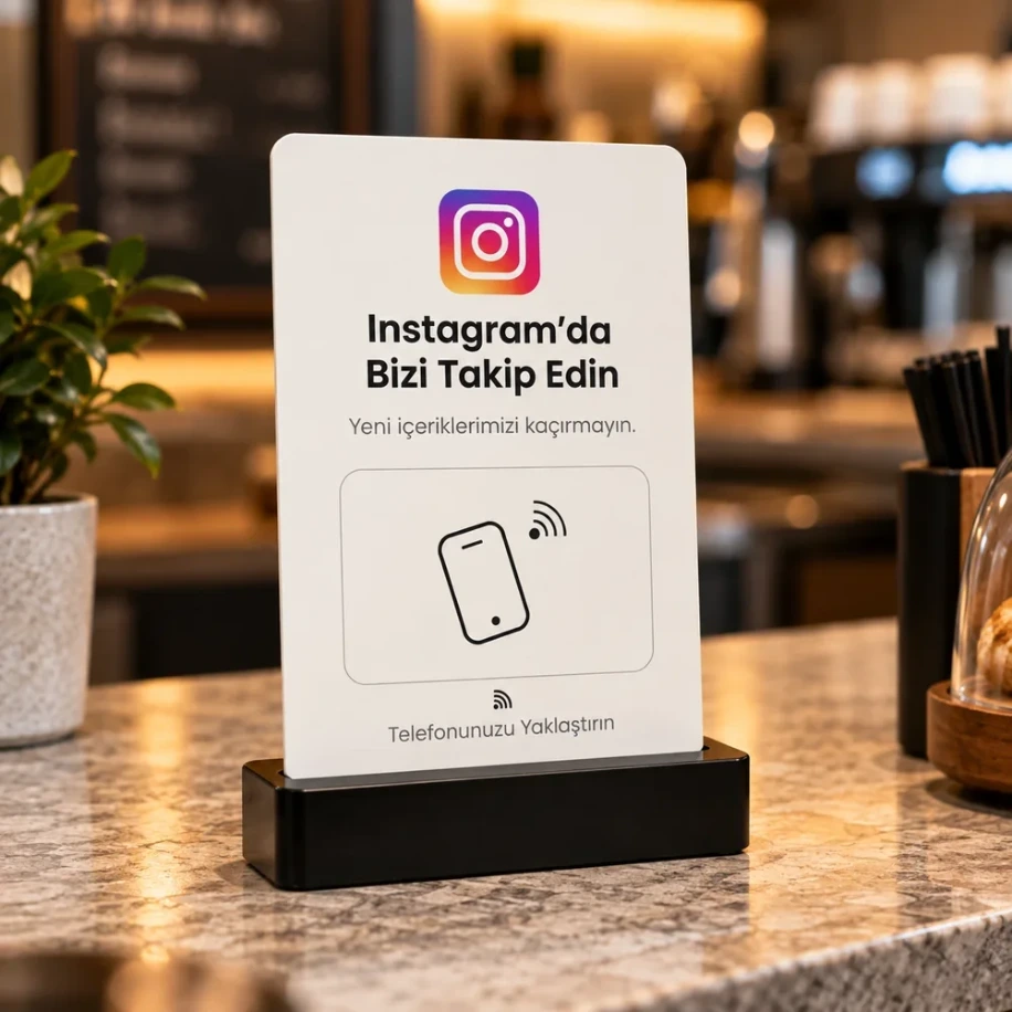 NFC Instagram Takip Standı (10x)